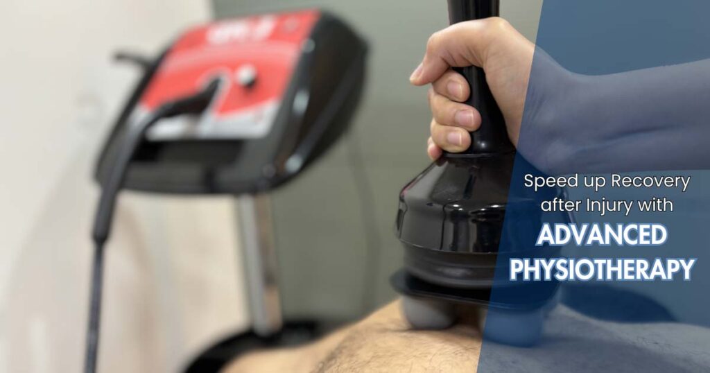 Physiotherapist using advanced rehab equipment at My Pain Clinic, Mumbai